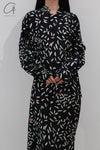 SAMUEL GUI YANG Long Skirt AW22DR01-2 Petals AW22DR01
